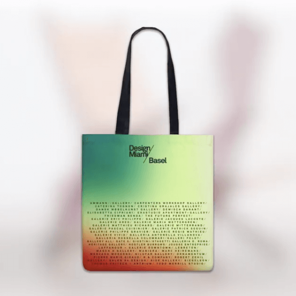 The 2018 Design Miami tote bag by François Halard. 